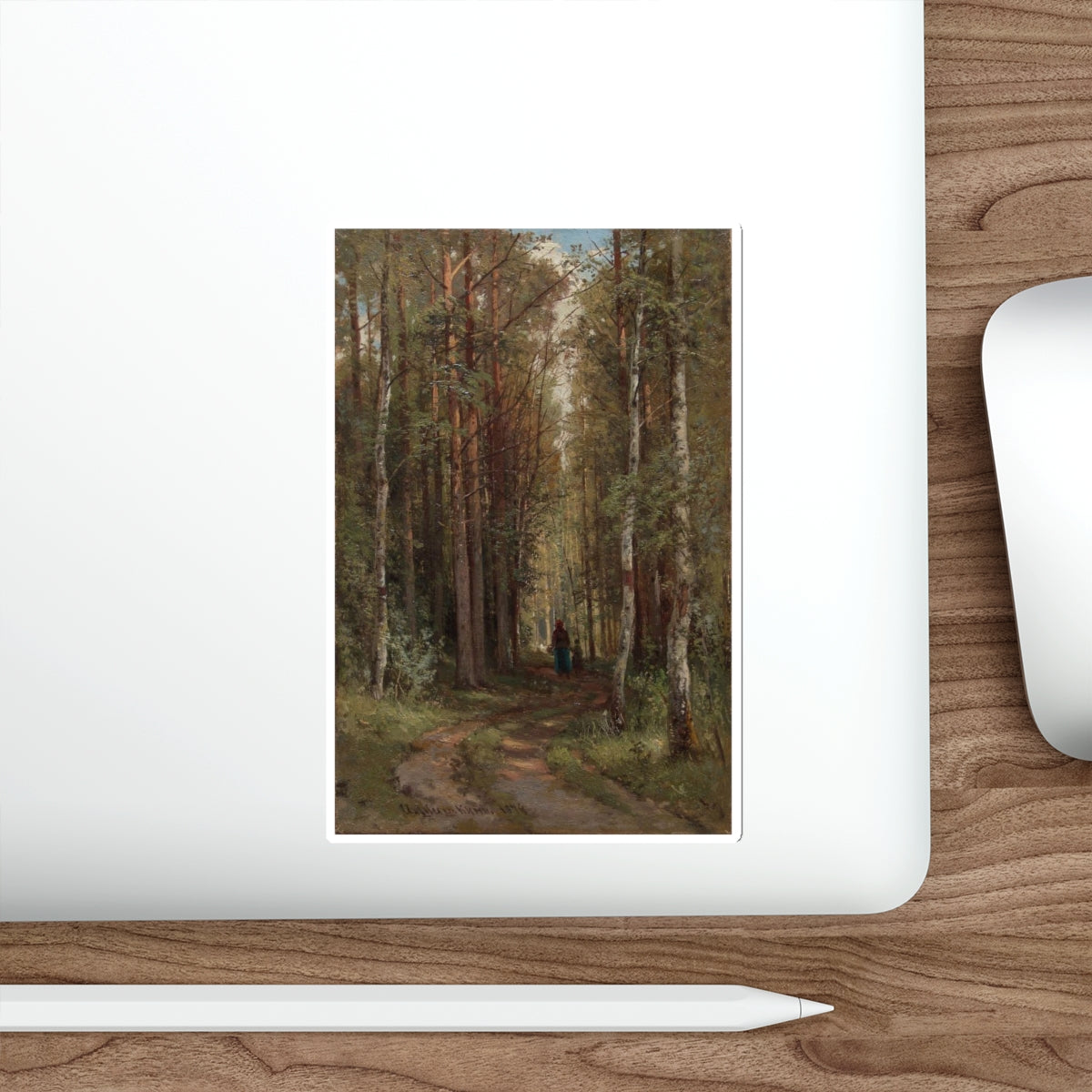 SHISKIN, Ivan Ivanovich - 1874 Forest Landscape (Artwork) STICKER Vinyl Die-Cut Decal-The Sticker Space