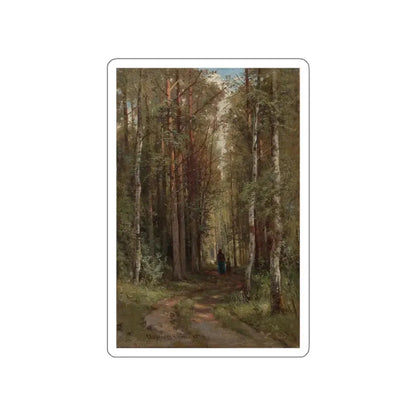 SHISKIN, Ivan Ivanovich - 1874 Forest Landscape (Artwork) STICKER Vinyl Die-Cut Decal White Die-Cut 4 Inch - The Sticker Space