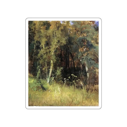 SHISKIN, Ivan Ivanovich - 1874 Forest thicket (Artwork) STICKER Vinyl Die-Cut Decal White Die-Cut 2 Inch - The Sticker Space