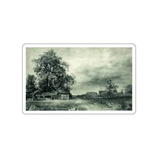 SHISKIN, Ivan Ivanovich - 1874 Village (Artwork) STICKER Vinyl Die-Cut Decal White Die-Cut 2 Inch - The Sticker Space