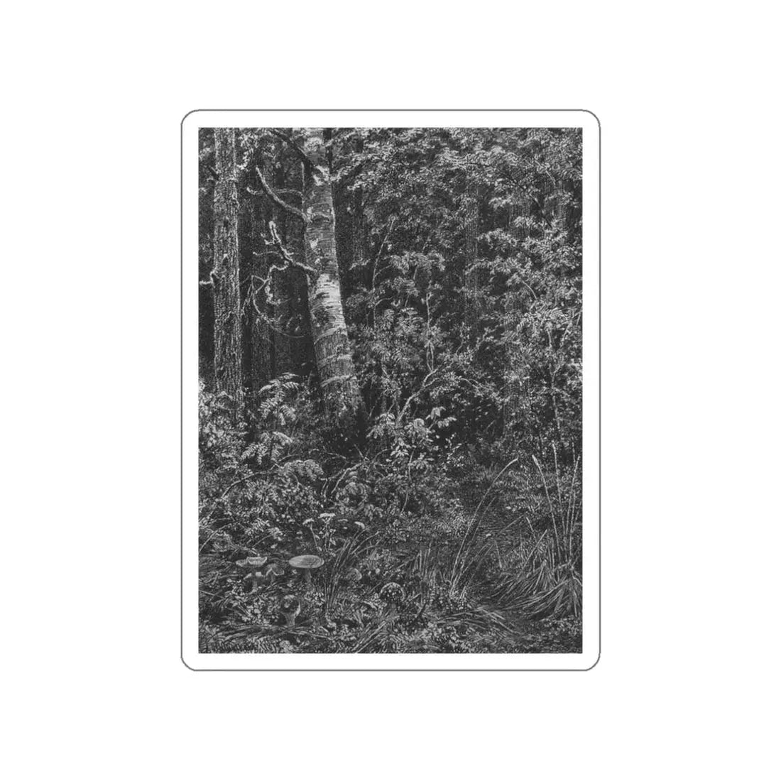 SHISKIN, Ivan Ivanovich - 1879 Chashcha (Artwork) STICKER Vinyl Die-Cut Decal White Die-Cut 3 Inch - The Sticker Space