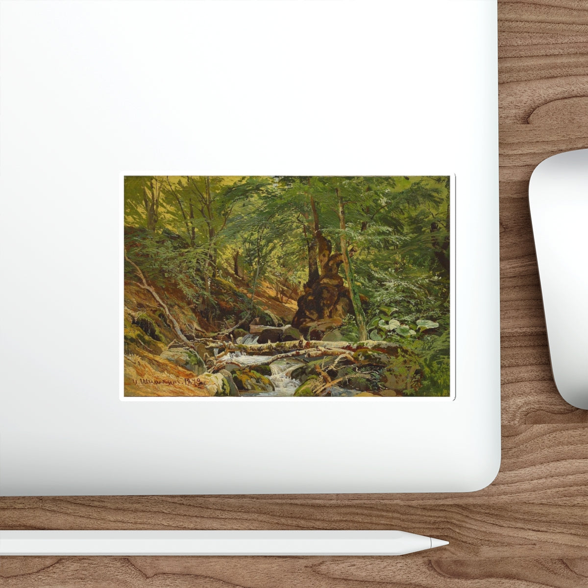 SHISKIN, Ivan Ivanovich - 1879 Forest Landscape (Artwork) STICKER Vinyl Die-Cut Decal-The Sticker Space