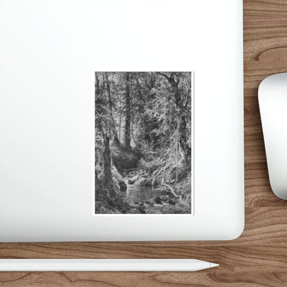 SHISKIN, Ivan Ivanovich - 1880 Forest Stream 77 (Artwork) STICKER Vinyl Die-Cut Decal-The Sticker Space