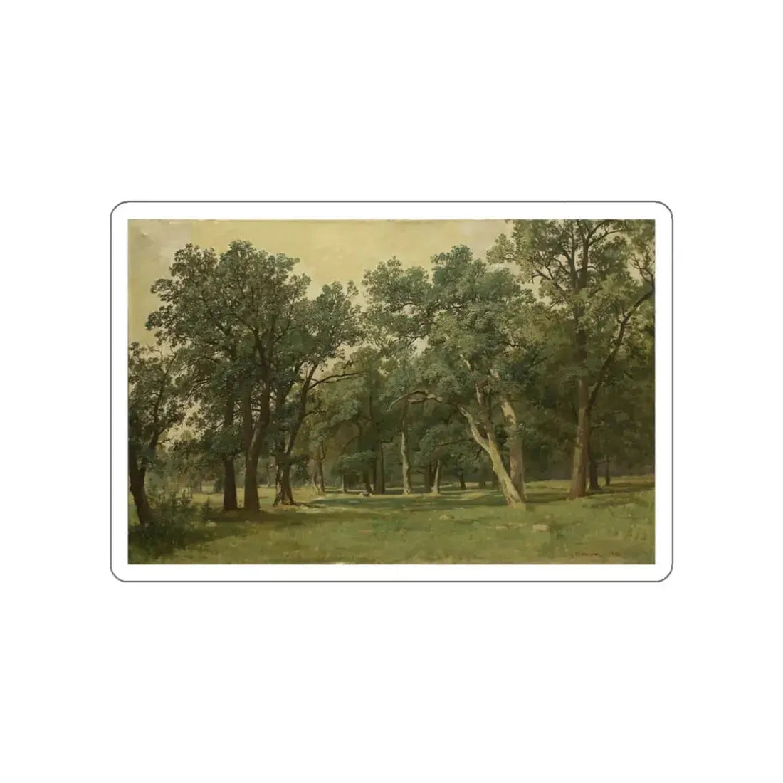 SHISKIN, Ivan Ivanovich - 1889 Forest Glade (Artwork) STICKER Vinyl Die-Cut Decal White Die-Cut 3 Inch - The Sticker Space