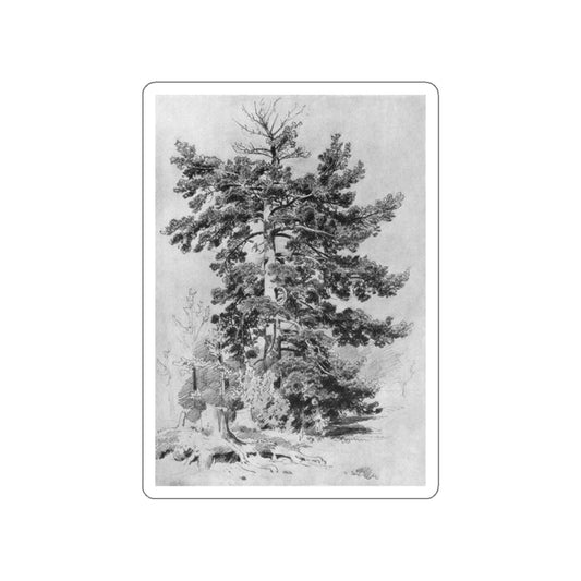 SHISKIN, Ivan Ivanovich - 1889 Pine (Artwork) STICKER Vinyl Die-Cut Decal-White-The Sticker Space