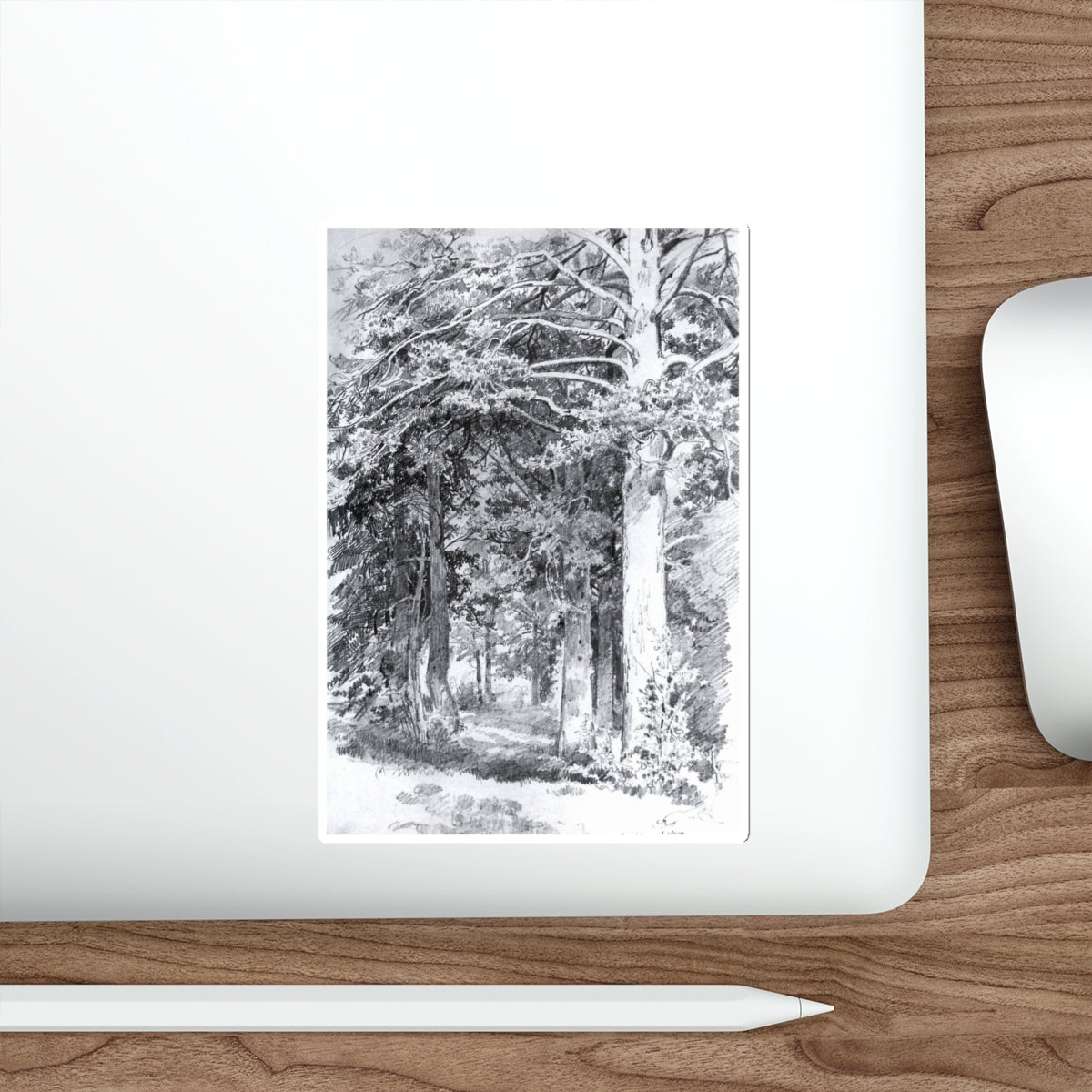 SHISKIN, Ivan Ivanovich - 1889 Pine Forest 2 (Artwork) STICKER Vinyl Die-Cut Decal-The Sticker Space