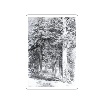 SHISKIN, Ivan Ivanovich - 1889 Pine Forest 2 (Artwork) STICKER Vinyl Die-Cut Decal White Die-Cut 4 Inch - The Sticker Space