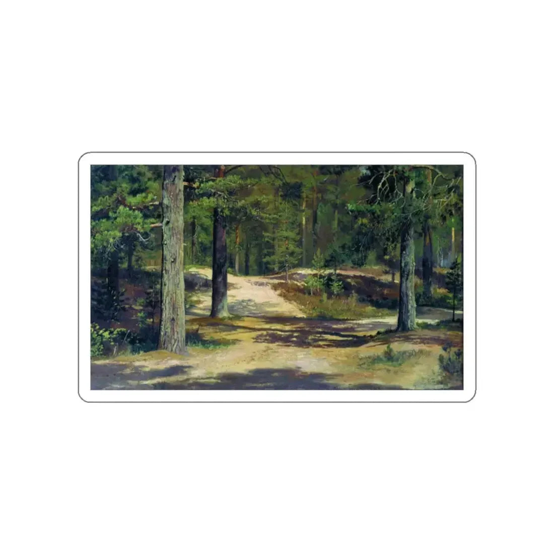 SHISKIN, Ivan Ivanovich - 1889 Pine Forest (Artwork) STICKER Vinyl Die-Cut Decal White Die-Cut 2 Inch - The Sticker Space