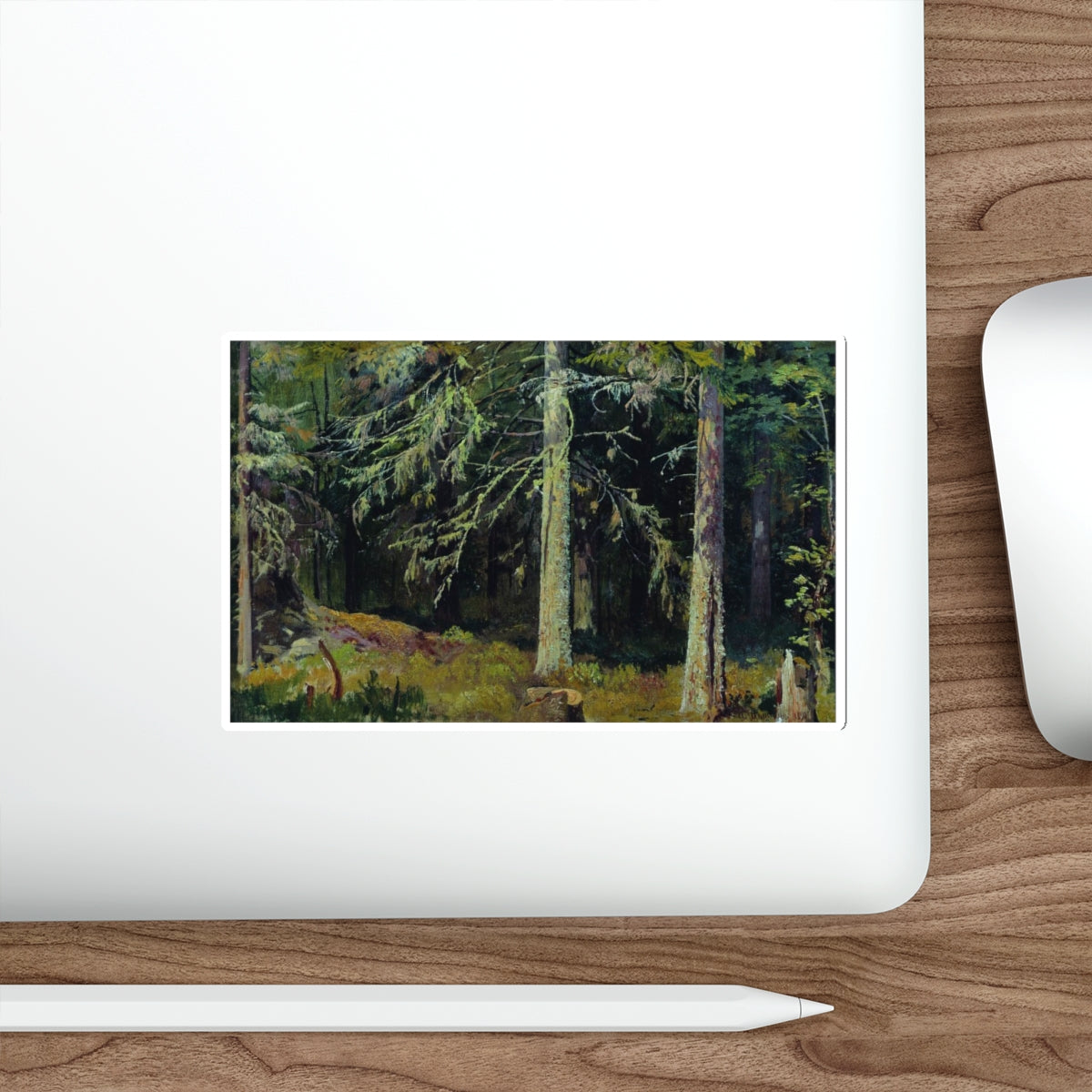 SHISKIN, Ivan Ivanovich - 1890 Fir Forest (Artwork) STICKER Vinyl Die-Cut Decal-The Sticker Space