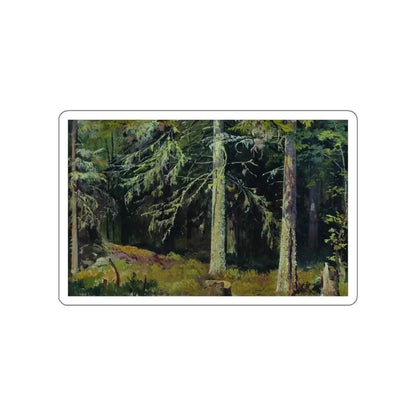 SHISKIN, Ivan Ivanovich - 1890 Fir Forest (Artwork) STICKER Vinyl Die-Cut Decal White Die-Cut 4 Inch - The Sticker Space