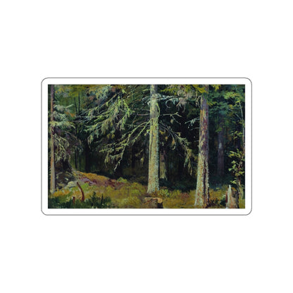 SHISKIN, Ivan Ivanovich - 1890 Fir Forest (Artwork) STICKER Vinyl Die-Cut Decal-White-The Sticker Space