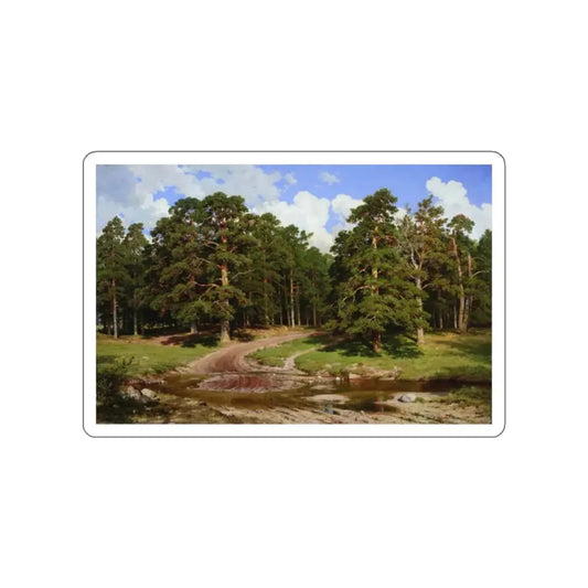 SHISKIN, Ivan Ivanovich - 1895 Pine Forest (Artwork) STICKER Vinyl Die-Cut Decal White Die-Cut 2 Inch - The Sticker Space