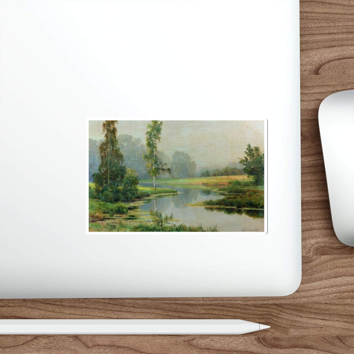 SHISKIN, Ivan Ivanovich - 1897 Misty Morning (Artwork) STICKER Vinyl Die-Cut Decal-The Sticker Space