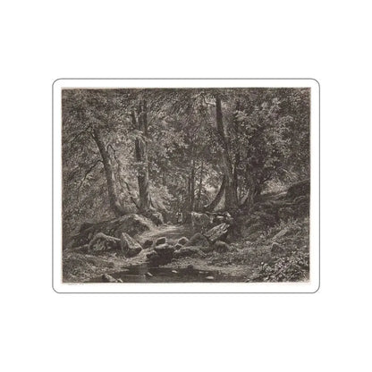 SHISKIN, Ivan Ivanovich - A peasant woman with cows (Artwork) STICKER Vinyl Die-Cut Decal White Die-Cut 2 Inch - The Sticker Space