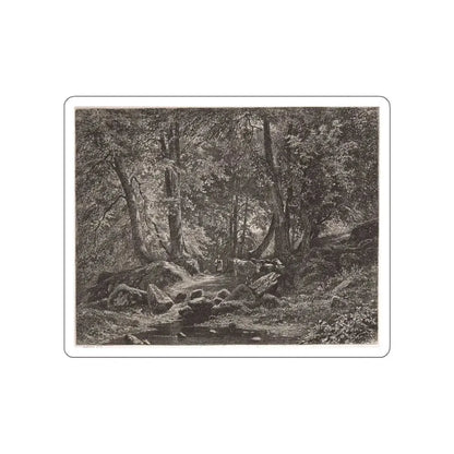 SHISKIN, Ivan Ivanovich - A peasant woman with cows (Artwork) STICKER Vinyl Die-Cut Decal White Die-Cut 3 Inch - The Sticker Space