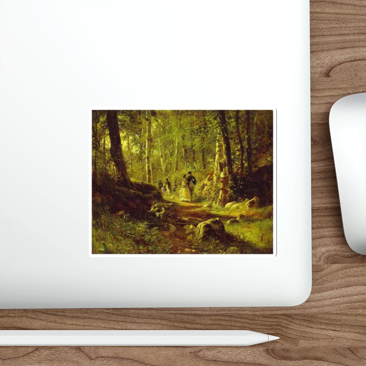 SHISKIN, Ivan Ivanovich - A Walk in the Forest. 1869 (Artwork) STICKER Vinyl Die-Cut Decal-The Sticker Space