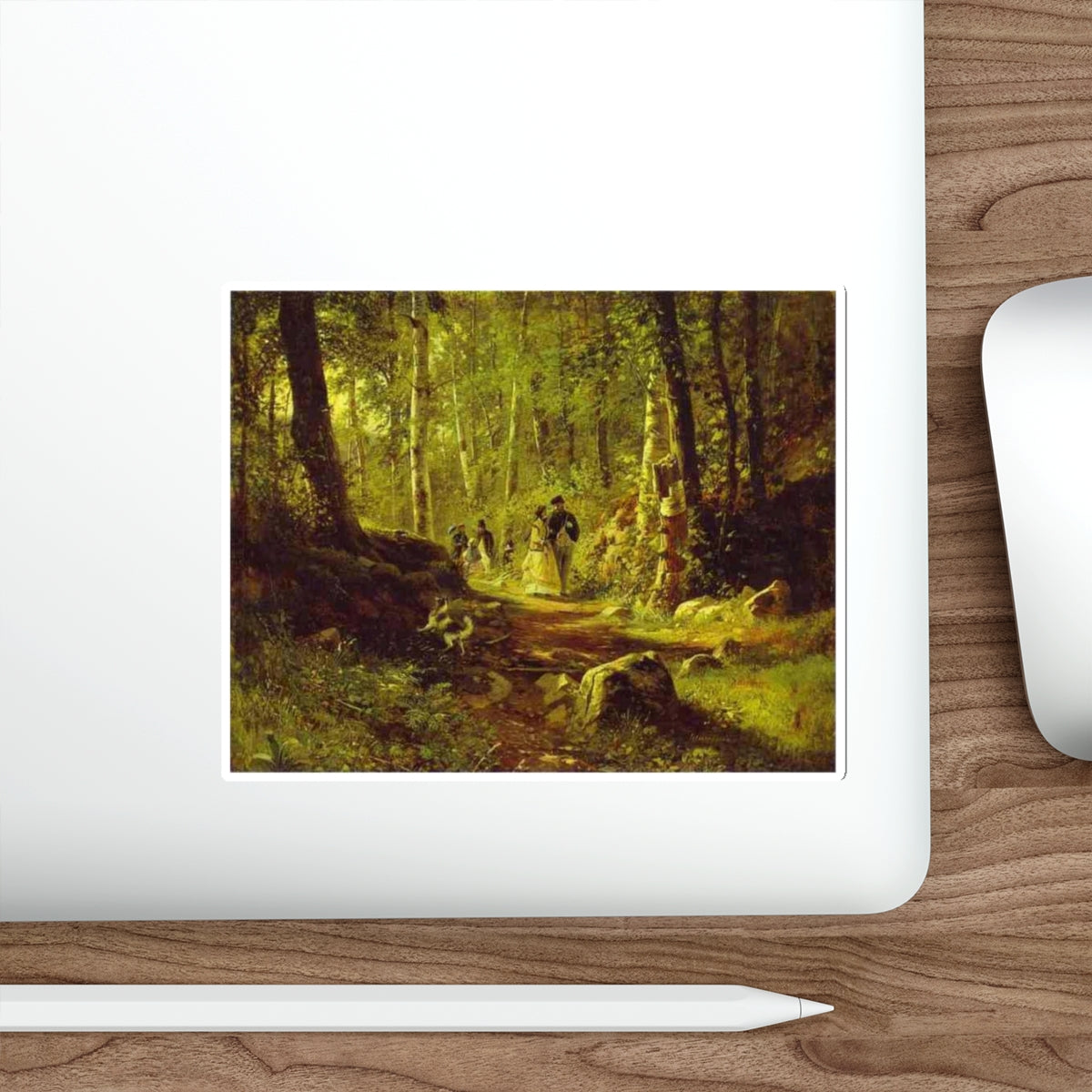 SHISKIN, Ivan Ivanovich - A Walk in the Forest. 1869 (Artwork) STICKER Vinyl Die-Cut Decal-The Sticker Space