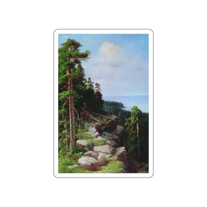 SHISKIN, Ivan Ivanovich - Above the quay 1887 (Artwork) STICKER Vinyl Die-Cut Decal White Die-Cut 3 Inch - The Sticker Space