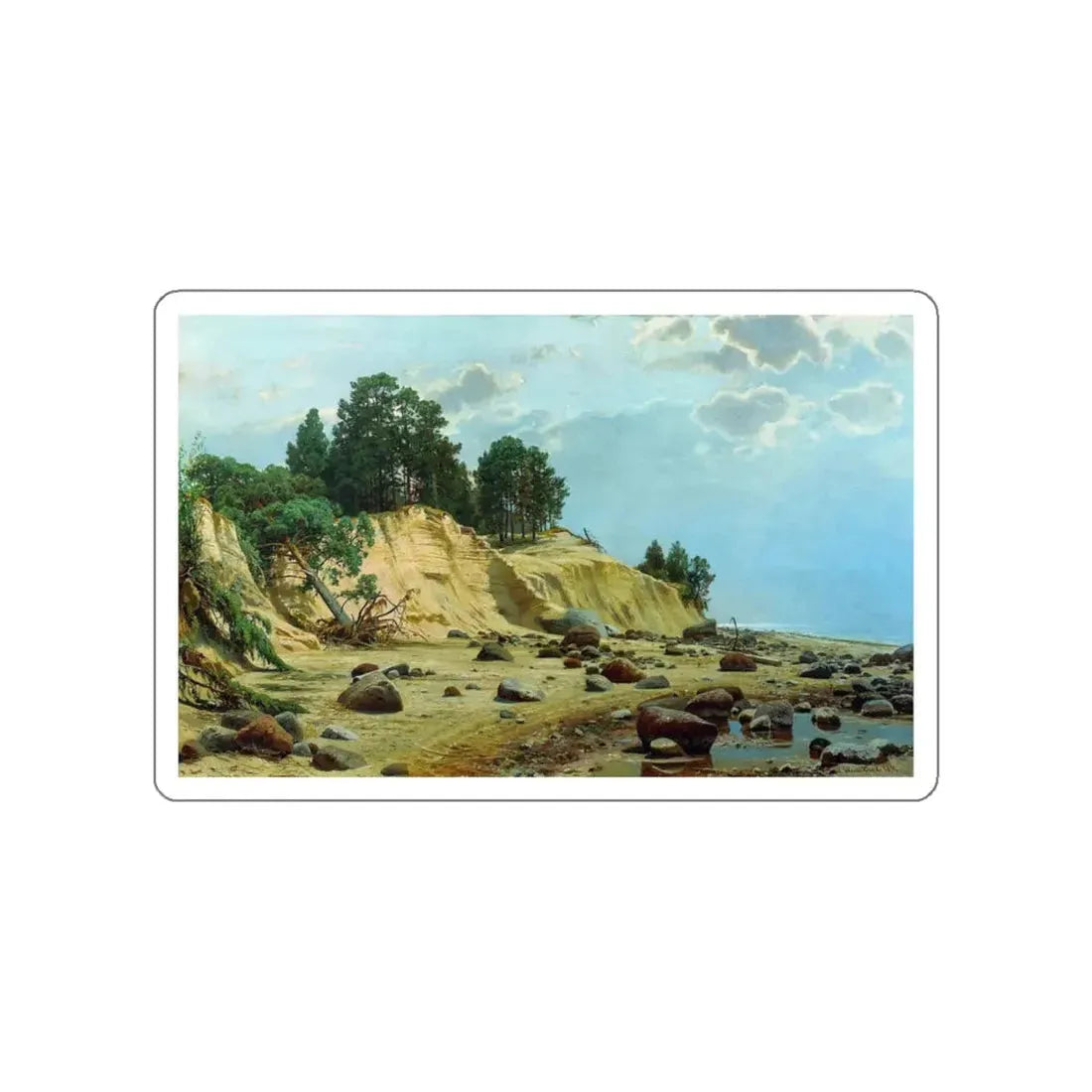 SHISKIN, Ivan Ivanovich - After the storm. Mary Hovey 1891 (Artwork) STICKER Vinyl Die-Cut Decal White Die-Cut 5 Inch - The Sticker Space