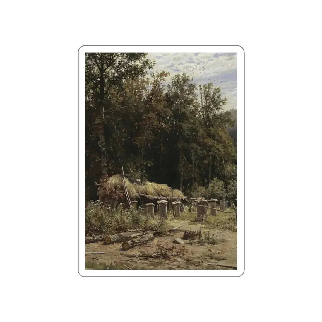 SHISKIN, Ivan Ivanovich - Apiary 1882 (Artwork) STICKER Vinyl Die-Cut Decal White Die-Cut 2 Inch - The Sticker Space