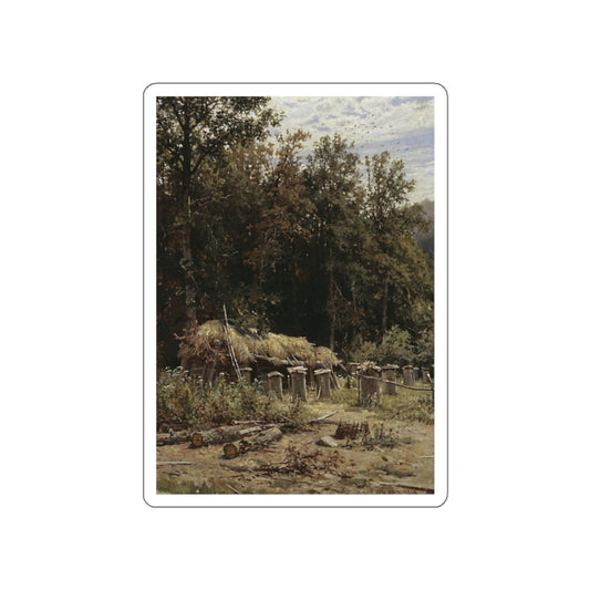 SHISKIN, Ivan Ivanovich - Apiary 1882 (Artwork) STICKER Vinyl Die-Cut Decal-White-The Sticker Space