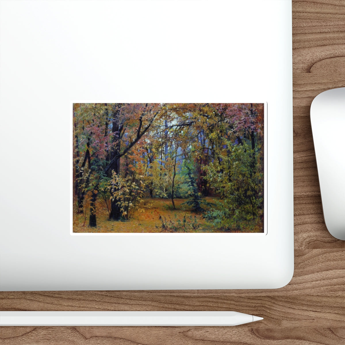 SHISKIN, Ivan Ivanovich - Autumn Forest 1876 (Artwork) STICKER Vinyl Die-Cut Decal-The Sticker Space