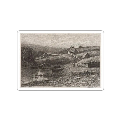 SHISKIN, Ivan Ivanovich - Backyard. 1873 (Artwork) STICKER Vinyl Die-Cut Decal White Die-Cut 3 Inch - The Sticker Space