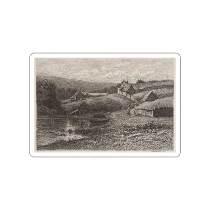 SHISKIN, Ivan Ivanovich - Backyard. 1873 (Artwork) STICKER Vinyl Die-Cut Decal White Die-Cut 5 Inch - The Sticker Space