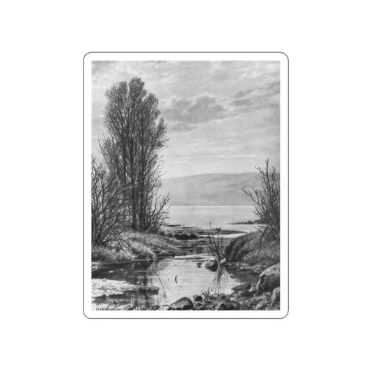 SHISKIN, Ivan Ivanovich - Beach Lakes 1884 (Artwork) STICKER Vinyl Die-Cut Decal White Die-Cut 2 Inch - The Sticker Space