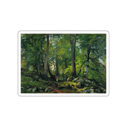 SHISKIN, Ivan Ivanovich - Beech forest in Switzerland (Artwork) STICKER Vinyl Die-Cut Decal White Die-Cut 2 Inch - The Sticker Space