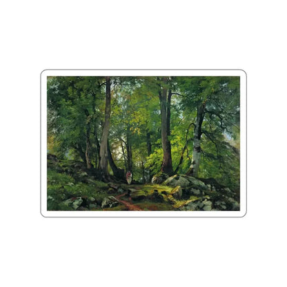 SHISKIN, Ivan Ivanovich - Beech forest in Switzerland (Artwork) STICKER Vinyl Die-Cut Decal White Die-Cut 6 Inch - The Sticker Space