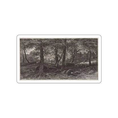 SHISKIN, Ivan Ivanovich - Beech Grove (Artwork) STICKER Vinyl Die-Cut Decal White Die-Cut 4 Inch - The Sticker Space