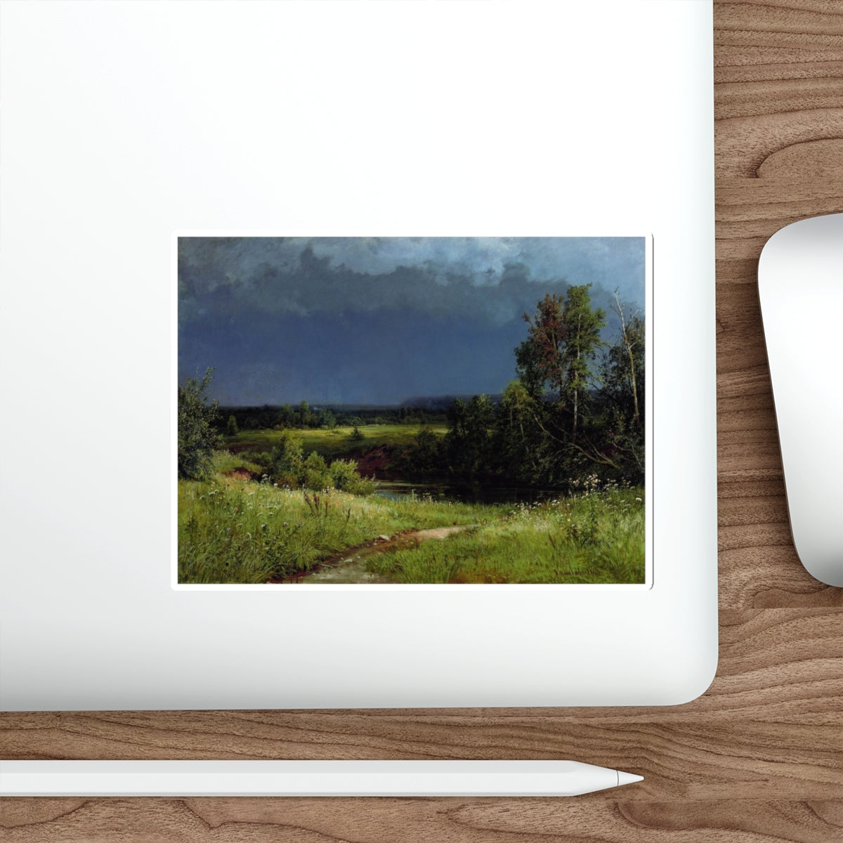 SHISKIN, Ivan Ivanovich - Before the storm 1884 (Artwork) STICKER Vinyl Die-Cut Decal-The Sticker Space