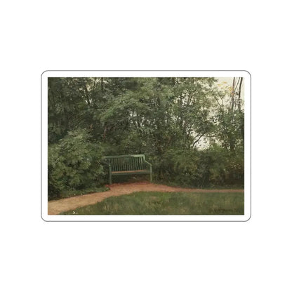 SHISKIN, Ivan Ivanovich - bench in the alley 1872 (Artwork) STICKER Vinyl Die-Cut Decal White Die-Cut 4 Inch - The Sticker Space
