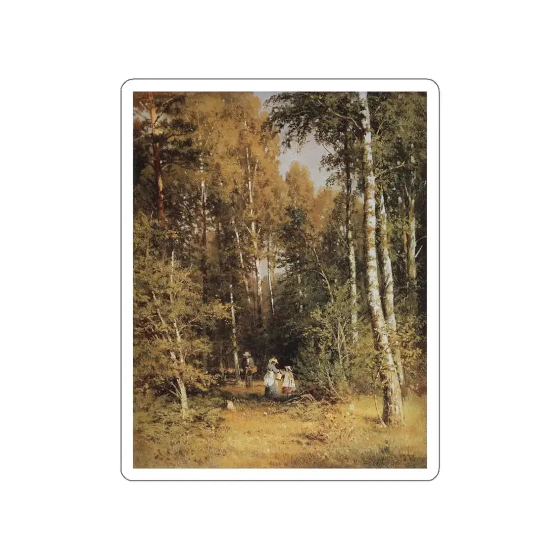 SHISKIN, Ivan Ivanovich - Birchwood 1878 (Artwork) STICKER Vinyl Die-Cut Decal White Die-Cut 3 Inch - The Sticker Space