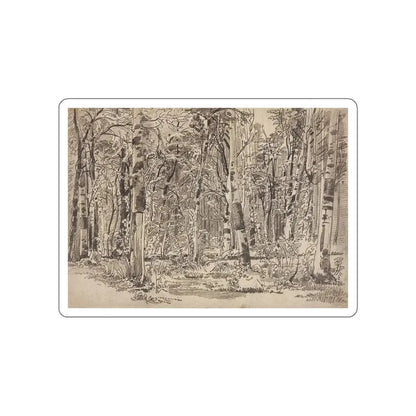 SHISKIN, Ivan Ivanovich - Birchwood 2 (Artwork) STICKER Vinyl Die-Cut Decal White Die-Cut 4 Inch - The Sticker Space