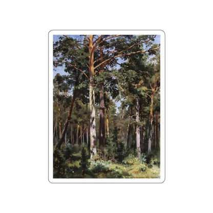 SHISKIN, Ivan Ivanovich - Bor Sestroretsk (Artwork) STICKER Vinyl Die-Cut Decal White Die-Cut 2 Inch - The Sticker Space