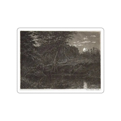 SHISKIN, Ivan Ivanovich - Bridge. 1873-1892 (Artwork) STICKER Vinyl Die-Cut Decal White Die-Cut 3 Inch - The Sticker Space