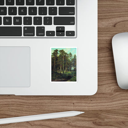 SHISKIN, Ivan Ivanovich - Bridge in the woods 1895 (Artwork) STICKER Vinyl Die-Cut Decal-The Sticker Space