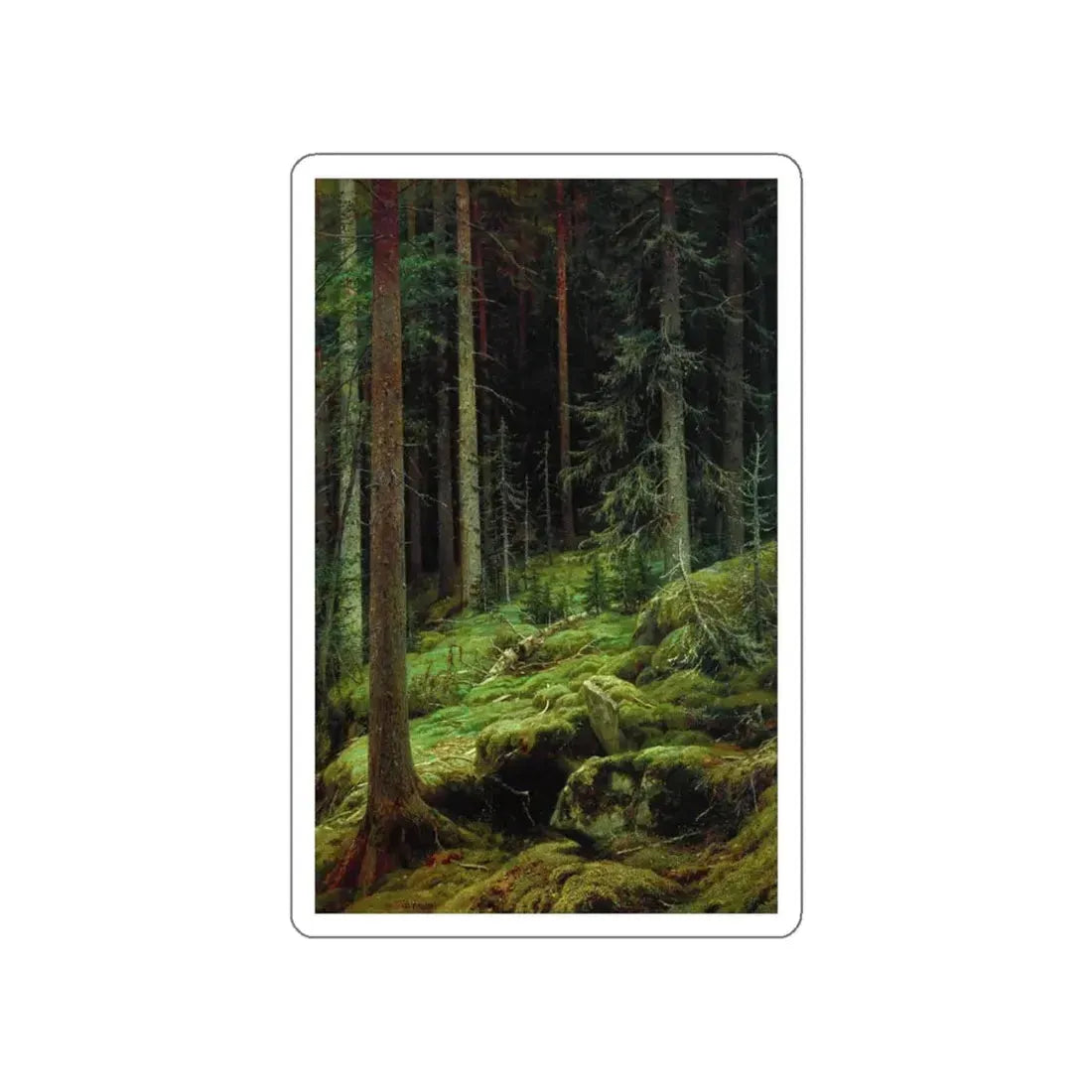 SHISKIN, Ivan Ivanovich - Brie 1881 (Artwork) STICKER Vinyl Die-Cut Decal White Die-Cut 4 Inch - The Sticker Space