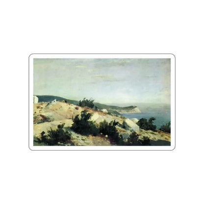 SHISKIN, Ivan Ivanovich - Cape Ai-Todor. Crimea 1879 (Artwork) STICKER Vinyl Die-Cut Decal White Die-Cut 2 Inch - The Sticker Space