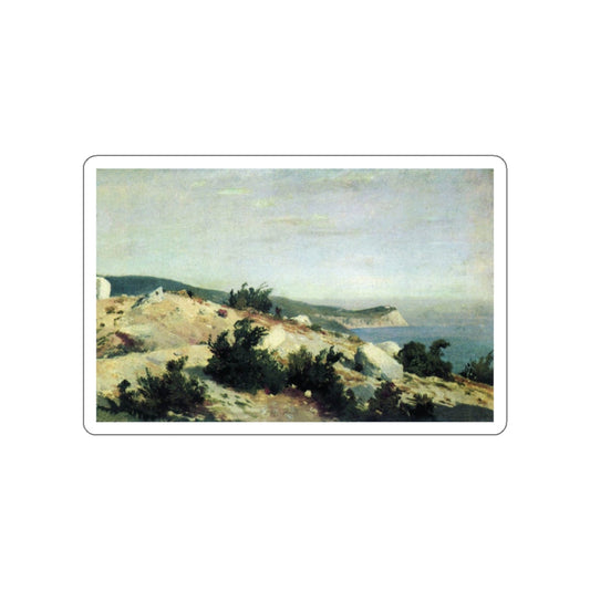 SHISKIN, Ivan Ivanovich - Cape Ai-Todor. Crimea 1879 (Artwork) STICKER Vinyl Die-Cut Decal-White-The Sticker Space