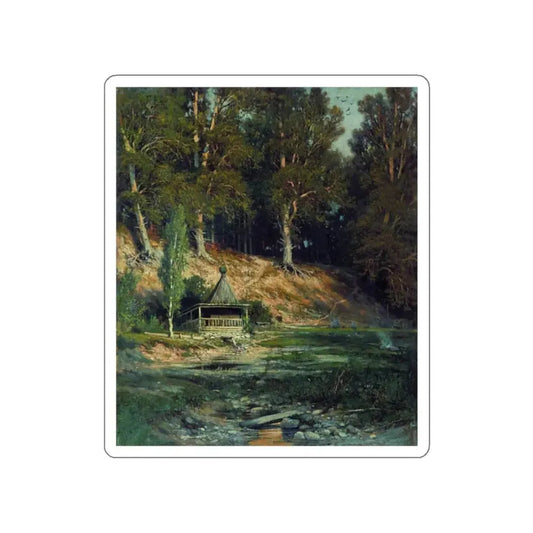 SHISKIN, Ivan Ivanovich - Chapel in the woods 1883 (Artwork) STICKER Vinyl Die-Cut Decal White Die-Cut 2 Inch - The Sticker Space