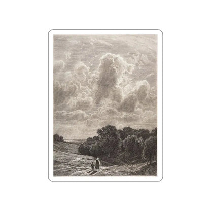 SHISKIN, Ivan Ivanovich - Clouds over the grove. 1878 (Artwork) STICKER Vinyl Die-Cut Decal White Die-Cut 3 Inch - The Sticker Space