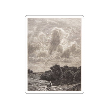 SHISKIN, Ivan Ivanovich - Clouds over the grove. 1878 (Artwork) STICKER Vinyl Die-Cut Decal-White-The Sticker Space