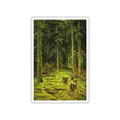 SHISKIN, Ivan Ivanovich - Coniferous Forest. 1873 (Artwork) STICKER Vinyl Die-Cut Decal White Die-Cut 2 Inch - The Sticker Space