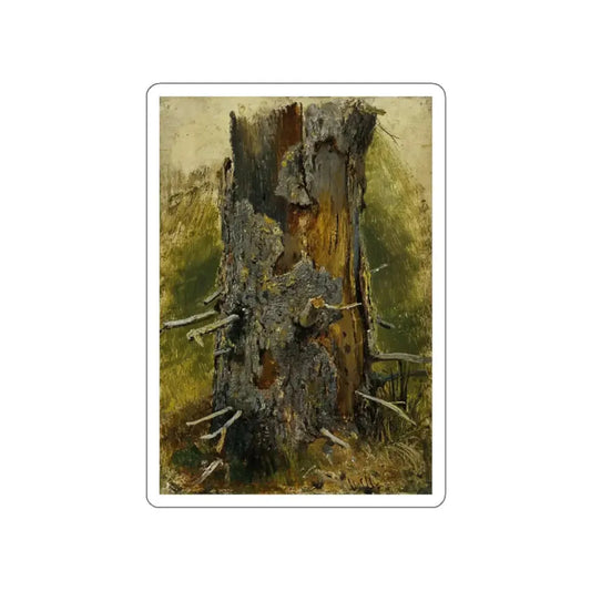 SHISKIN, Ivan Ivanovich - Cora on dry barrel (Artwork) STICKER Vinyl Die-Cut Decal White Die-Cut 2 Inch - The Sticker Space