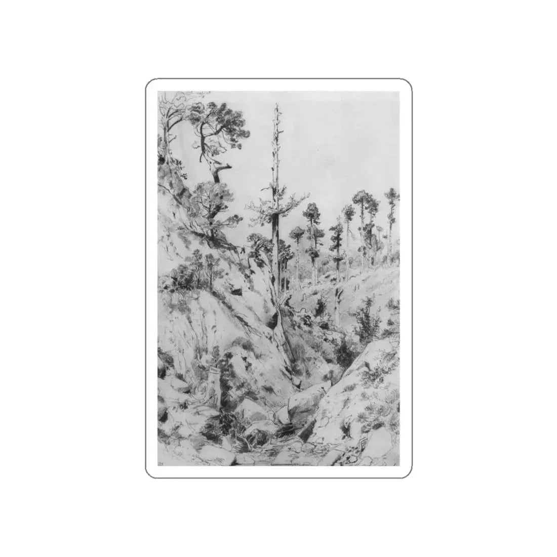 SHISKIN, Ivan Ivanovich - Crimean kind. At Yalta (Artwork) STICKER Vinyl Die-Cut Decal White Die-Cut 5 Inch - The Sticker Space