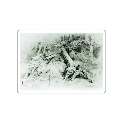 SHISKIN, Ivan Ivanovich - deadfall 1867 (Artwork) STICKER Vinyl Die-Cut Decal White Die-Cut 2 Inch - The Sticker Space