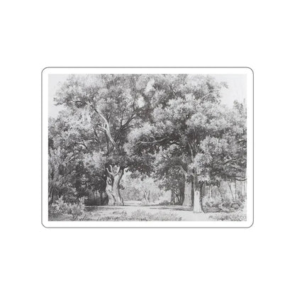 SHISKIN, Ivan Ivanovich - Dubky. 1857 (Artwork) STICKER Vinyl Die-Cut Decal White Die-Cut 4 Inch - The Sticker Space
